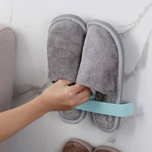 Bathroom Towel Slipper Hanging Rack Self Adhesive Wall Mounted (1 Pc)