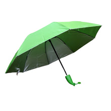 Green Stylish Banana Shaped Mini Foldable Umbrella