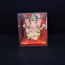 Decorative Medium Lord Ganesh Idol Decorative Statue with Solar-Powered Base (1 Pc)